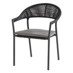 Sienna Prado dining tuinset 130 cm rond 5 delig antraciet, Tuin en Terras, Tuinsets en Loungesets, Ophalen of Verzenden, Nieuw