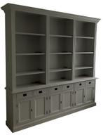 Boekenkast grijs Brummen 260 x 240cm, Ophalen of Verzenden, Nieuw