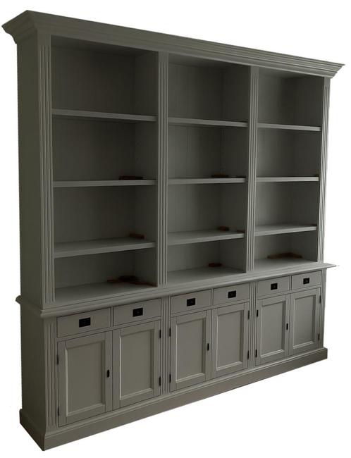 Boekenkast grijs Brummen 260 x 240cm, Huis en Inrichting, Kasten | Boekenkasten, Ophalen of Verzenden