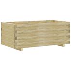 vidaXL Plantenbak verhoogd rechthoekig 100x50x40 cm hout, Tuin en Terras, Bloembakken en Plantenbakken, 100 cm of meer, Verzenden