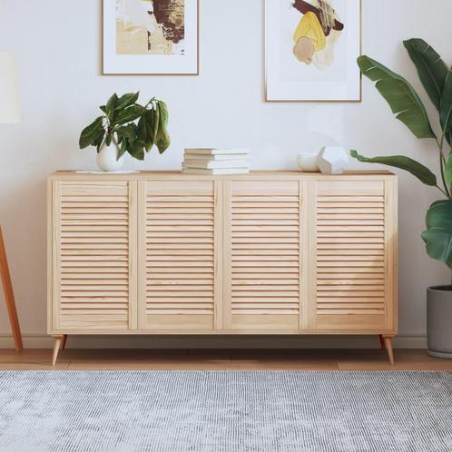 vidaXL Kastdeuren met lamellen 4 st 69x39,4 cm massief, Huis en Inrichting, Kasten | Overige, Nieuw, Verzenden