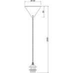 LED Hanglamp - Hangverlichting - Trion Alpar - E27 Fitting -, Huis en Inrichting, Ophalen of Verzenden, Nieuw, Kunststof