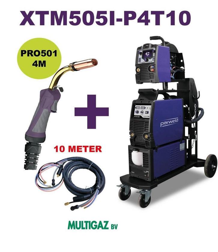 Parweld XTM505i PRO501 MIGtoorts watergekoeld lasapparaat, Doe-het-zelf en Verbouw, Gereedschap | Lasapparaten, Nieuw