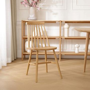 Fameg houten spijlenstoel | Naturel hout | Eetkamerstoel beschikbaar voor biedingen