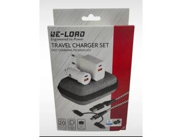 Veiling - RE-LOAD Travel Charger Set – 20W Snellader + Aut beschikbaar voor biedingen