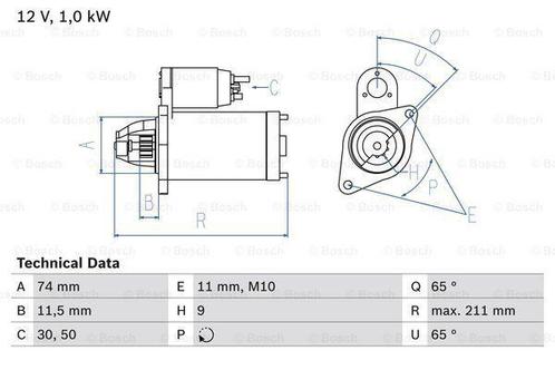 Startmotor / Starter TOYOTA YARIS (1.0), Auto-onderdelen, Motor en Toebehoren, Nieuw, Ophalen of Verzenden