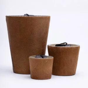 Victoria with love - Hairy donkerbruin, Huis en Inrichting, Woonaccessoires | Kandelaars en Kaarsen, Ophalen of Verzenden