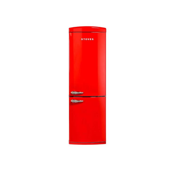 Stoves Breeze retro koel-vriescombinatie rood, Witgoed en Apparatuur, Koelkasten en IJskasten, Ophalen of Verzenden