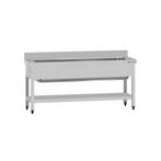 GGM Gastro | Spoeltafel voor pannen ECO - 1600x600mm - met |, Verzenden, Nieuw in verpakking, RVS Meubilair