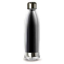 Asobu - Viva La Vie Waterfles - 525 ml -  Zwart, Caravans en Kamperen, Kampeeraccessoires, Verzenden