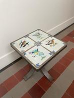 Bijzettafel - Gietijzer, Keramiek - Delftse tegels