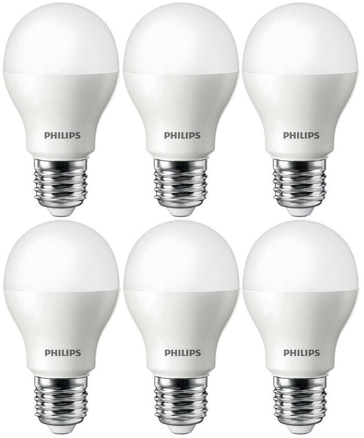 6 stuks Philips LED lamp E27 4W 350lm 6500K Daglicht Mat..., Huis en Inrichting, Lampen | Overige, Nieuw, Ophalen of Verzenden