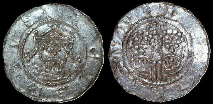 Friesland Graafschap egbert Ii 1068-1090 Ar Denar 19mm, 0..., Postzegels en Munten, Munten | Europa | Niet-Euromunten, Verzenden