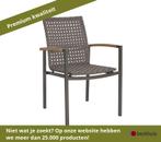 Stern Lucy Stapelstoel Aluminium - GrijsBruinzilver, Ophalen of Verzenden, Nieuw, Overige materialen