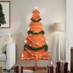 vidaXL Kerstdecoratie kerstboom 150 cm massief grenenhout, Diversen, Kerst, Verzenden, Nieuw