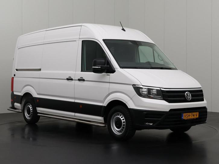 Volkswagen Crafter L3 H3 2022 €228 per maand, Auto's, Bestelauto's, Dealer onderhouden, Te koop, Zwart, Handgeschakeld, Financial lease