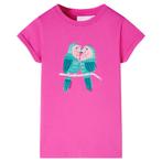 vidaXL Kindershirt 140 donkerroze, Kinderen en Baby's, Verzenden, Nieuw
