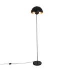 Industriële vloerlamp zwart met goud 160 cm - Magnax, Huis en Inrichting, Lampen | Vloerlampen, Nieuw, Overige materialen, Industrieel