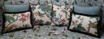 Kussensloopset met Lophura-stof, vulling inbegrepen - Kussen, Antiek en Kunst, Curiosa en Brocante