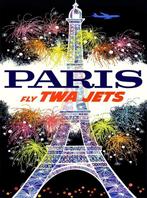 New York Puzzle Company – Fly TWA Jets Paris – 1000-Delige, Nieuw, Verzenden