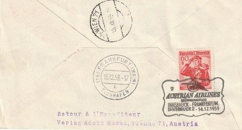 Oostenrijk 1959/1961 - Eerste vluchtbrieven Austrian, Postzegels en Munten, Postzegels | Europa | Oostenrijk