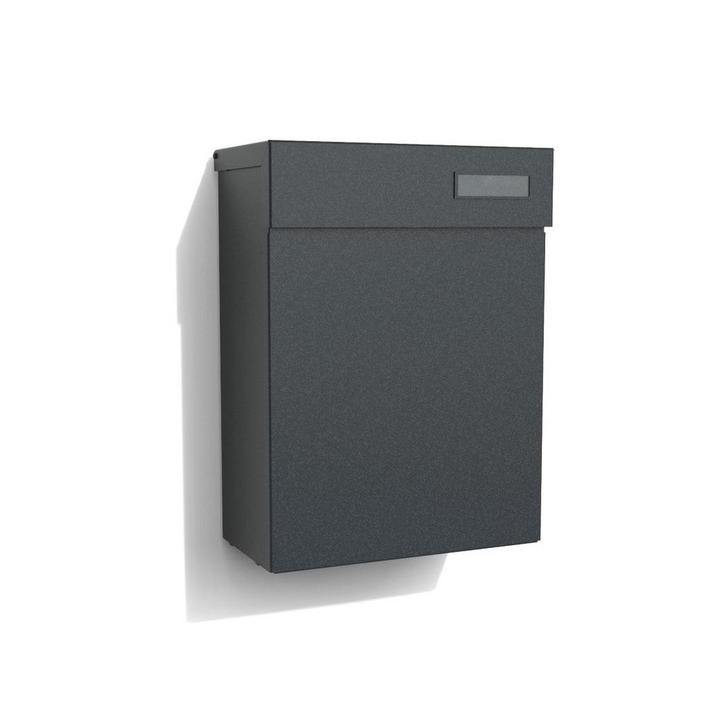 Brievenbus | eSafe | Topa | Aluminium - 7016, Tuin en Terras, Brievenbussen, Wandbrievenbus, Nieuw, Aluminium, Verzenden