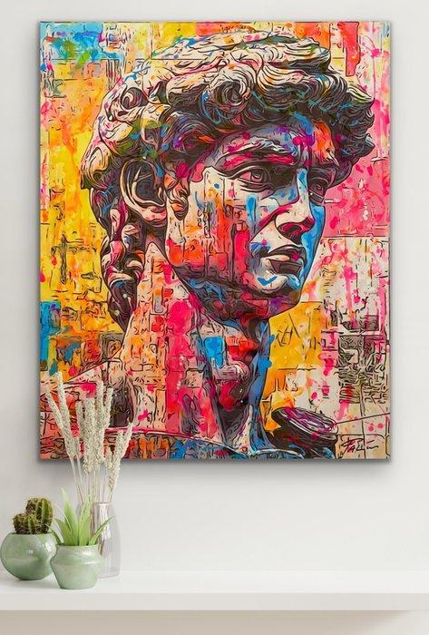 Joaquim Falco - MIQUELANGELO DAVID. XXL, Antiek en Kunst, Kunst | Schilderijen | Modern