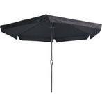 Gemini parasol met volant zwart 3 m, Nieuw, Ophalen of Verzenden, Zwart