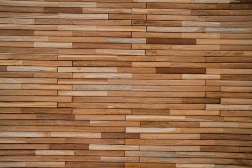 Teakea - Teak plakhout | Sosis | Hout Wand Paneel Wand, Huis en Inrichting, Woonaccessoires | Wanddecoraties, Nieuw, Verzenden