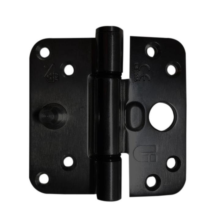 DFX GLIJLAGER SCHARNIER SKG*** MET RH ZWART 89X89X3MM DIN LS, Doe-het-zelf en Verbouw, Hang- en Sluitwerk, Verzenden