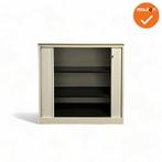 Roldeurkast - Ahrend - 120x120x45cm - wit met metalen rol..., Werkplek, Ophalen of Verzenden, Gebruikt, Kast