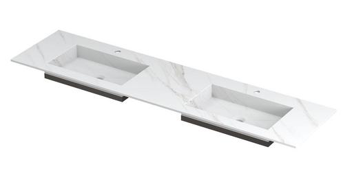 Ink Post Wastafel keramische slab envelop bak dubbel 2, Huis en Inrichting, Badkamer | Badkamermeubels, Wastafelkast, Nieuw, Verzenden