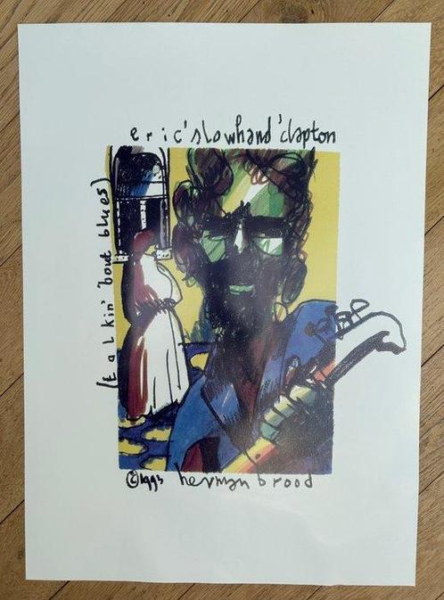 Herman Brood - Black Crowes, Bob Marley, Eric Clapton -, Antiek en Kunst, Kunst | Tekeningen en Foto's