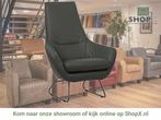 Leren fauteuil Trust - Hermes Antracite (donkergrijs), Huis en Inrichting, Fauteuils, Nieuw, Ophalen of Verzenden, 75 tot 100 cm