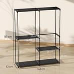 Draagbare Kledingrek, Metalen Frame, Stoffen Planken, Veel R, Huis en Inrichting, Kasten | Kledingkasten, Verzenden, Nieuw