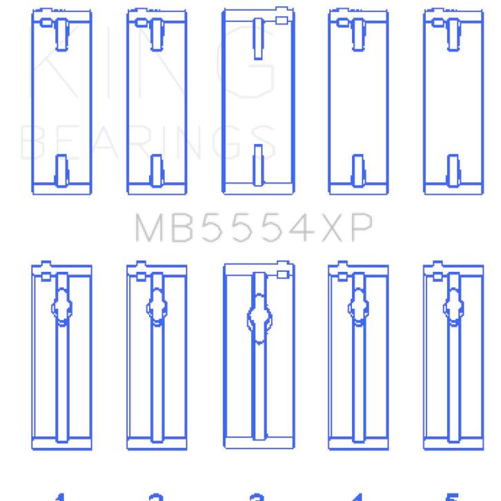 King Engine Bearings Toyota 3SGTE Performance Main Bearing, Auto-onderdelen, Motor en Toebehoren, Ophalen of Verzenden