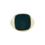 Gouden vintage zegelring met bloedsteen 14 krt, Sieraden, Tassen en Uiterlijk, Ophalen of Verzenden, Nieuw