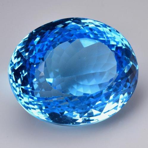 1 pcs Blauw Topaas - 66.61 ct - nternational Colored, Sieraden, Tassen en Uiterlijk, Edelstenen