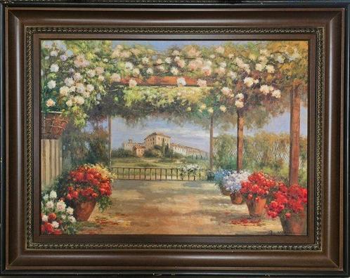 European School (XX) - NO RESERVE - Flowers in the sunshine, Antiek en Kunst, Kunst | Schilderijen | Klassiek