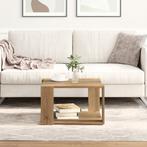 vidaXL Salontafel Massief Eiken 51,5x51,5x30 cm, Verzenden, Nieuw, Overige houtsoorten, 50 tot 100 cm