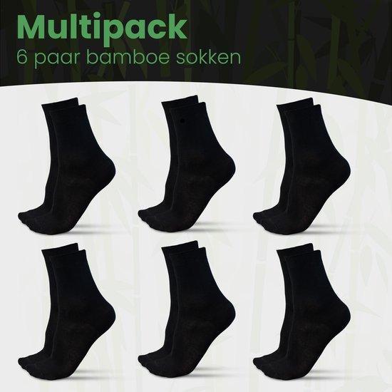 2dekans | Saaf Bamboe Sokken - 6 Paar - Maat 38-43 - Dames /, Kleding | Heren, Sokken en Kousen, Zwart, Zo goed als nieuw, Ophalen of Verzenden