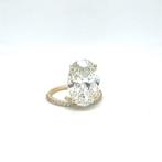 Ring - 14 karaat Geel goud - 9.31ct. tw. Diamant (Lab-grown), Nieuw