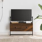 vidaXL Tv-meubel wandgemonteerd 60,5x30x51 cm hout bruin, Huis en Inrichting, Kasten | Televisiemeubels, Nieuw, Verzenden