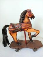 sculptuur, Carrousel Paard - 41 cm - Hout, Metaal
