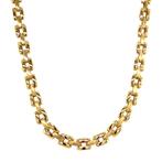 Gouden choker 45 cm 14 karaat, Sieraden, Tassen en Uiterlijk, Kettingen, Verzenden, Zo goed als nieuw, Goud, Goud