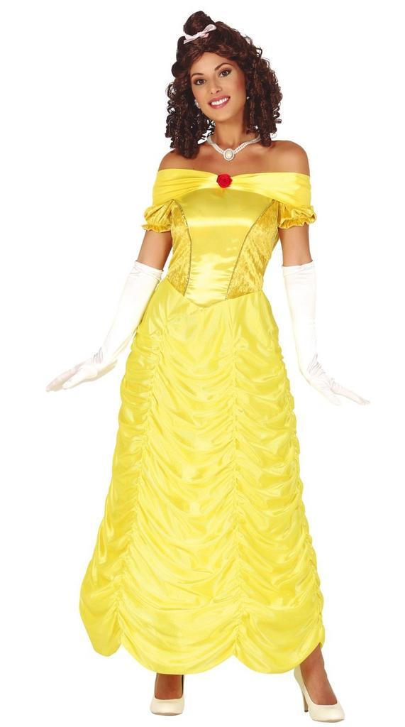 Prinsessen Jurk Geel, Kleding | Dames, Carnavalskleding en Feestkleding, Nieuw, Verzenden