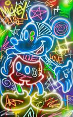 Outside313 - Mickey Mouse - Art Love - Neon black edition, Antiek en Kunst