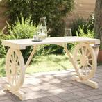 vidaXL Tuintafel 115x55x65 cm massief vurenhout, Verzenden, Nieuw, Hout