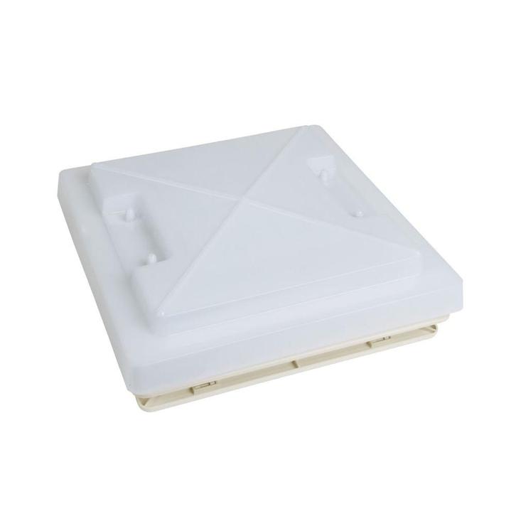 MPK Dakluik 28x28cm Wit Kader+Vliegenhor 22-46mm, Caravans en Kamperen, Camper-accessoires, Nieuw, Ophalen of Verzenden