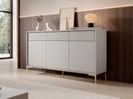 Dressoir Beige met goud - 152x38x84 cm Opbergkast, Huis en Inrichting, Kasten | Dressoirs, Verzenden, 150 tot 200 cm, Nieuw, Modern